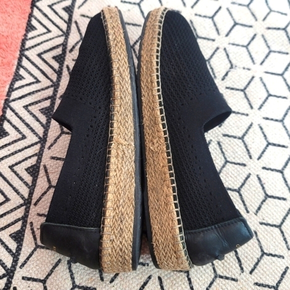 COLE HAAN BLACK ESPADRILLE SLIP ONS, SZ 8.5 - Picture 9 of 12